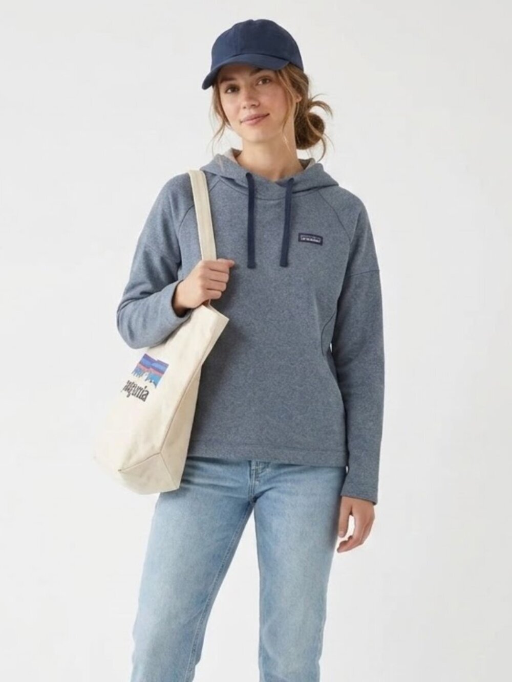 Patagonia Quiet Ride Hooded Sweatshirt | Lightweight Performance Hoody | Size S